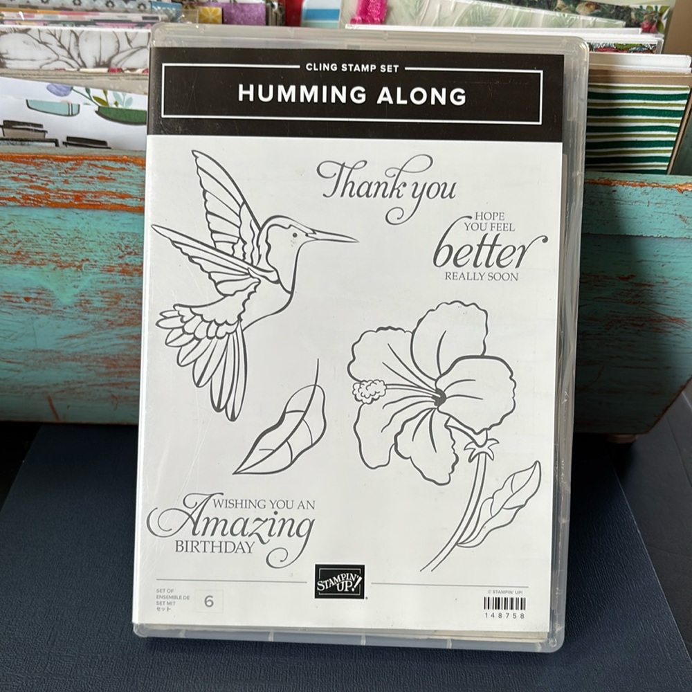 Stampin Up! Humming Along Cling Stamp & Die Set